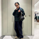 울 소재의 블랙 워치를...