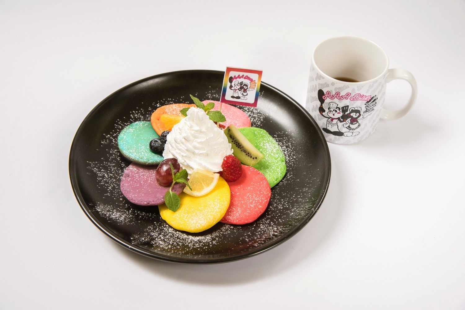 レインボーパンケーキ_マグカップ付き