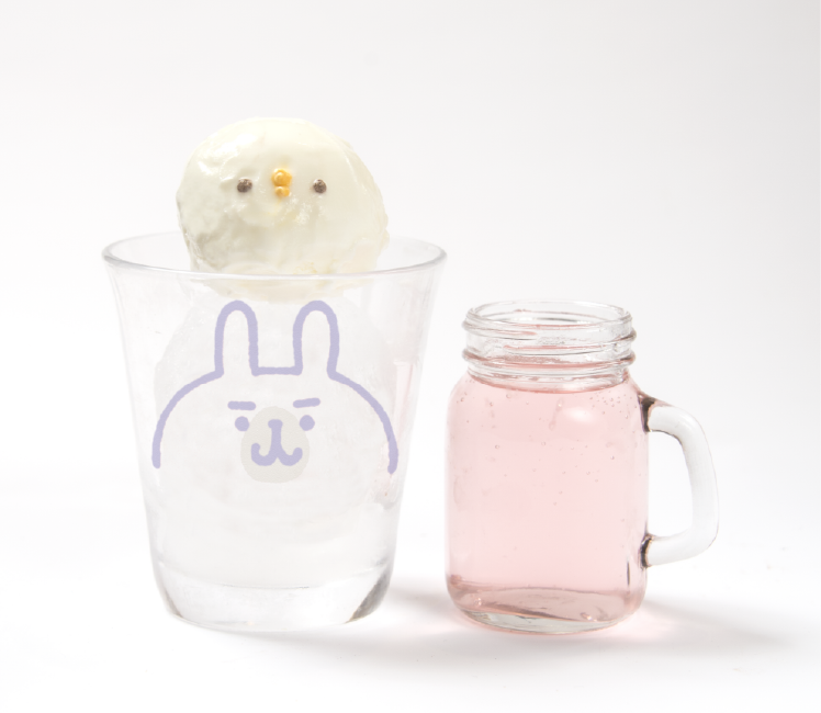 ピスケとうさぎのクリームソーダ