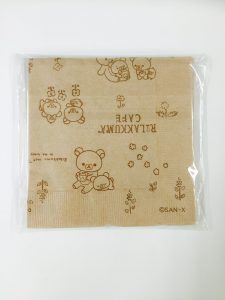 リラックマカフェ　特製ペーパーナプキン