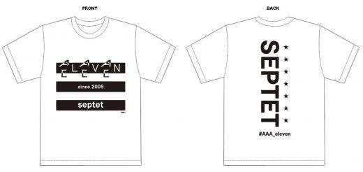 ELEVEN SEPTET　Ｔシャツ（ホワイト）