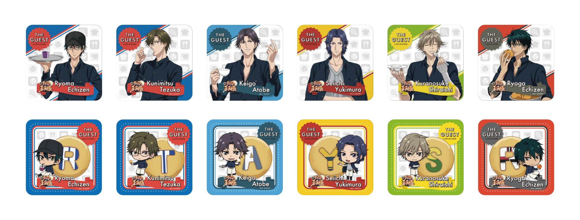 新テニスの王子様　テニプリ　一番カフェ　カフェ乾　マグカップ、ランチョンマット等 バンプレスト：「一番カフェ 新テニスの王子様～CAFÉ INUI