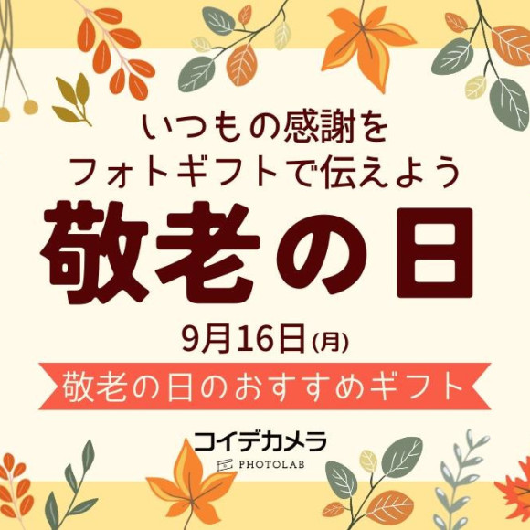 在敬老日赠送照片礼物吧