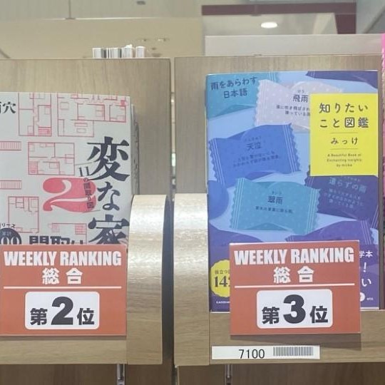 อันดับยอดขาย PARCO BOOK CENTER