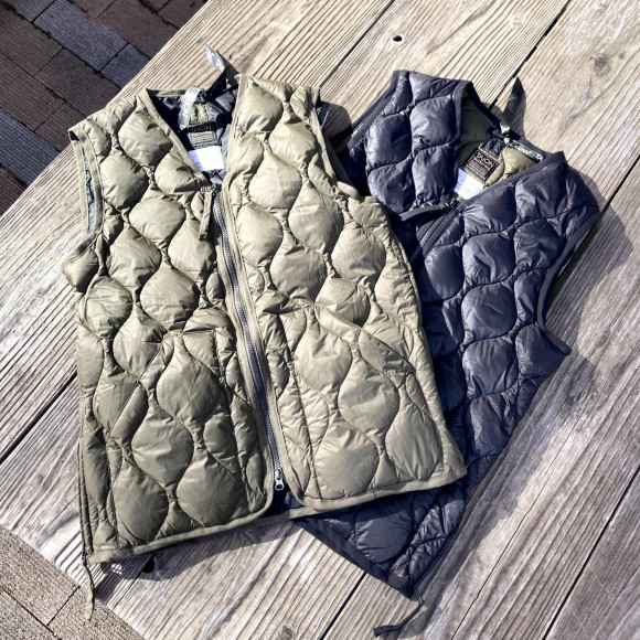 TAION/타이온 ：밀리터리 V 넥집다운 베스트