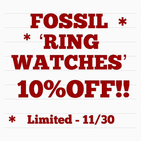 FOSSIL 人気モデルが期間限定10%オフ！