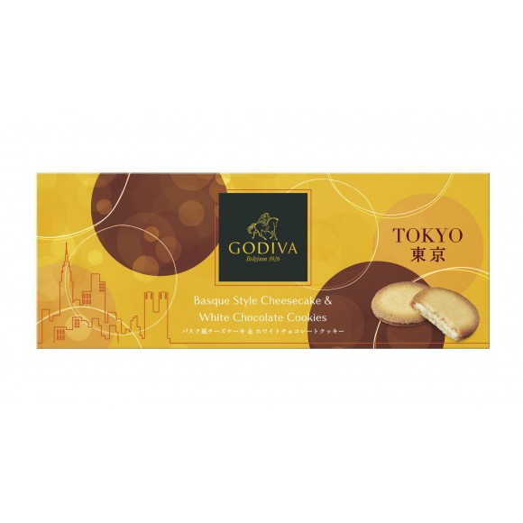 【東京エリア限定】GODIVA  バスク風チーズケーキ＆ホワイトチョコレートクッキー  8枚入