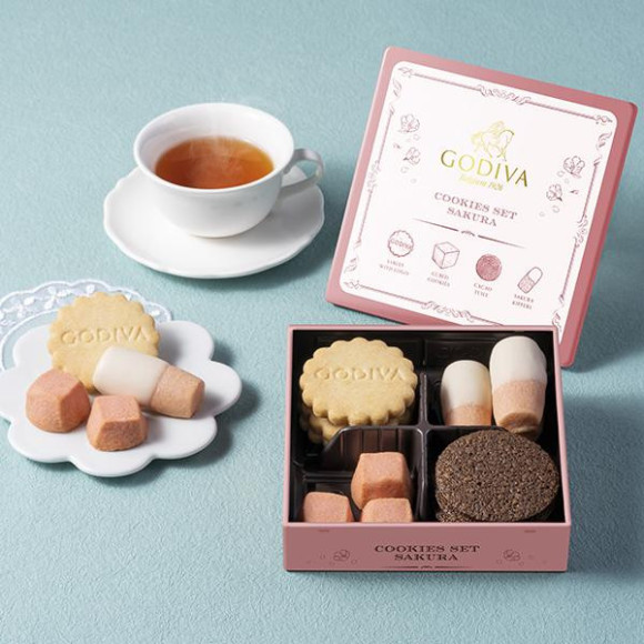 【5가 붙는 날은 고디바 클럽 W포인트♪】쿠키 세트 벚꽃