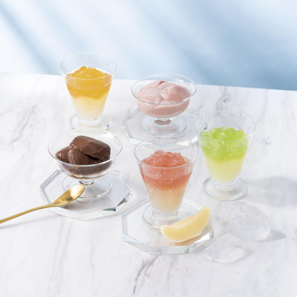 มูสช็อคโกแลตและเยลลี่ผลไม้โกโก้