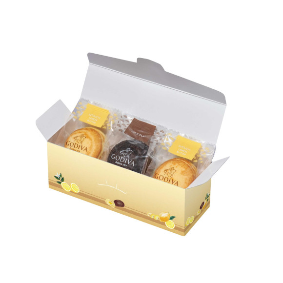 โดมบามคูเฮน ช็อกโกแลตและเนยเลมอนเซโตะอุจิ (3 ชิ้น)