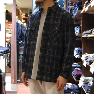 日米合作SF作品〜Fiction Romance〜 Indigo Check Work Shirt