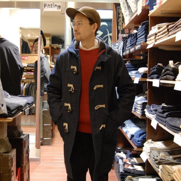 แจ็คเก็ตผ้ายีนส์ทรงดัฟเฟิลจากโรงงาน FOB