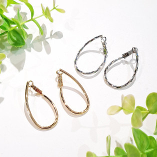 しずく型フープピアス・イヤリング