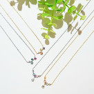 MIXカラーストーンネックレス