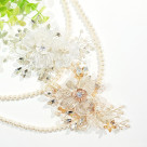 すかしフラワーヘアクリップ