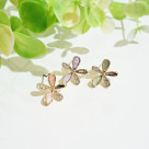 Color flower earring