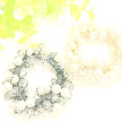 カットビーズ×パールシュシュ