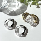 クリアフープピアス