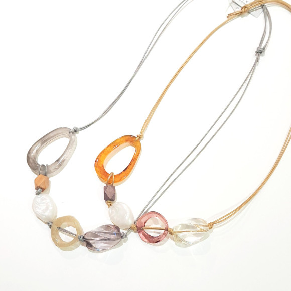 아크릴 컬러 목걸이