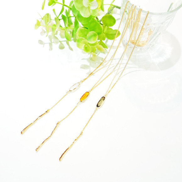 컬러 스톤 목걸이