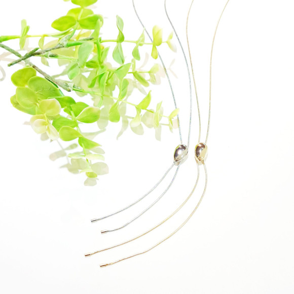 スライドロングネックレス