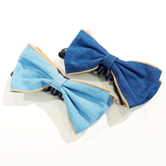 デニムリボンバナナクリップ