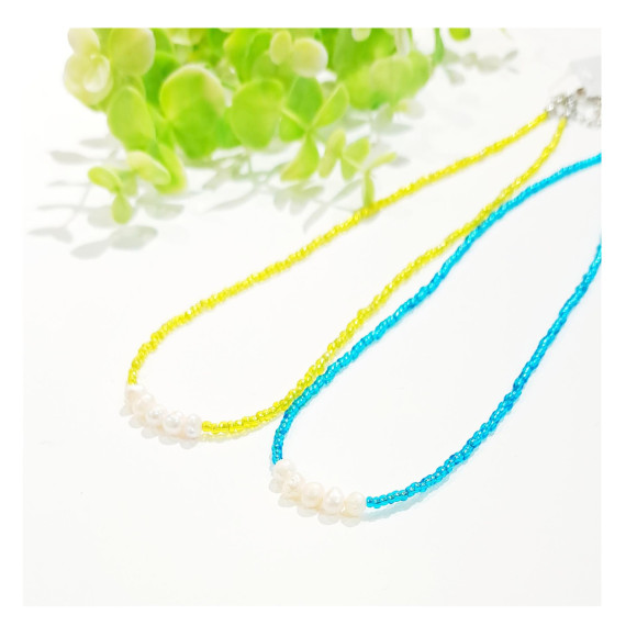 珠子×淡水珍珠项链