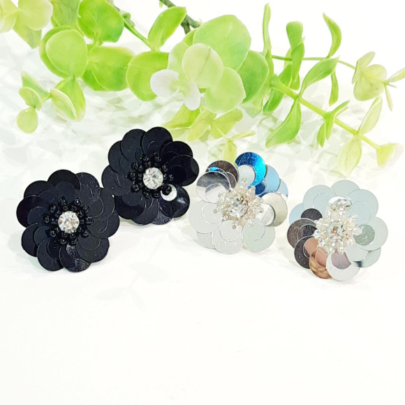 스팬콜 플라워 귀걸이