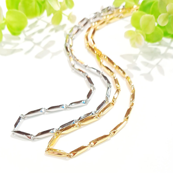 스퀘어 체인 스테인리스 목걸이