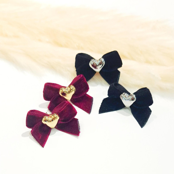 베로아 리본×하트 피어스