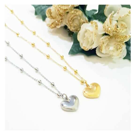 스테인리스 하트 목걸이