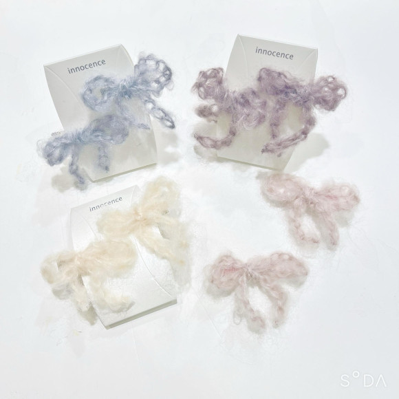 후와후와 리본 클립