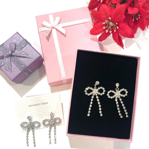 리본 비쥬 피어스