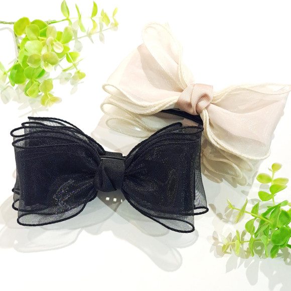 일본제 오간지 리본 바나나 클립