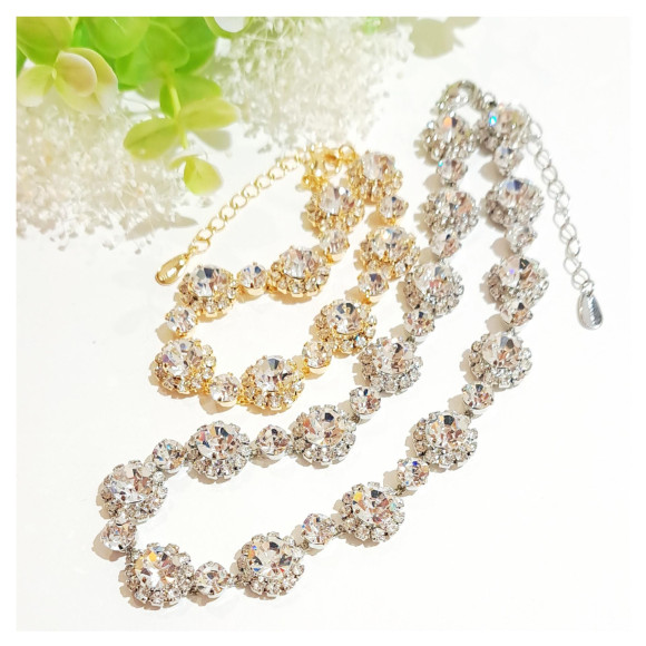 플라워 비쥬넥 팔찌