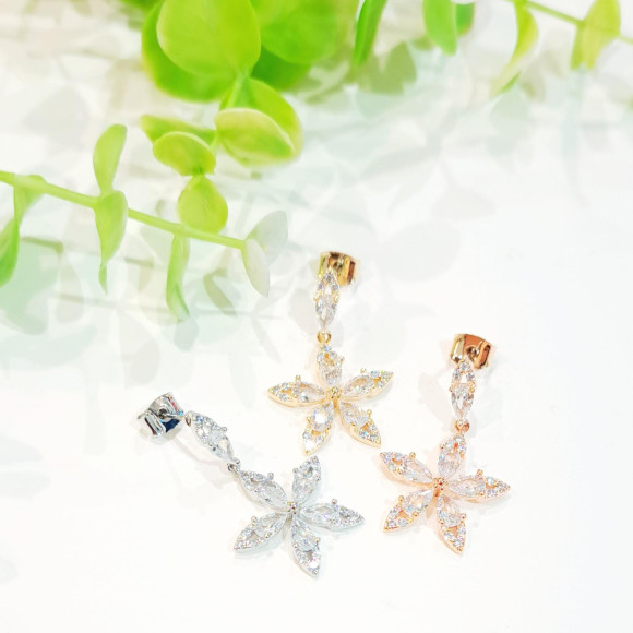 플라워 비쥬 피어스