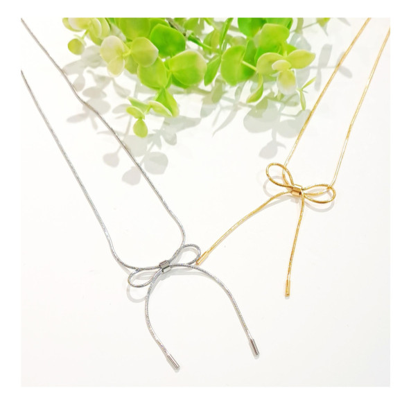 不锈钢丝带项链