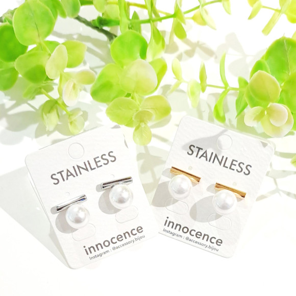 金属酒吧×珍珠耳环