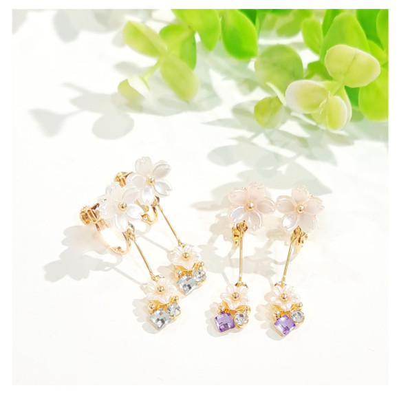 Cherry charm earrings