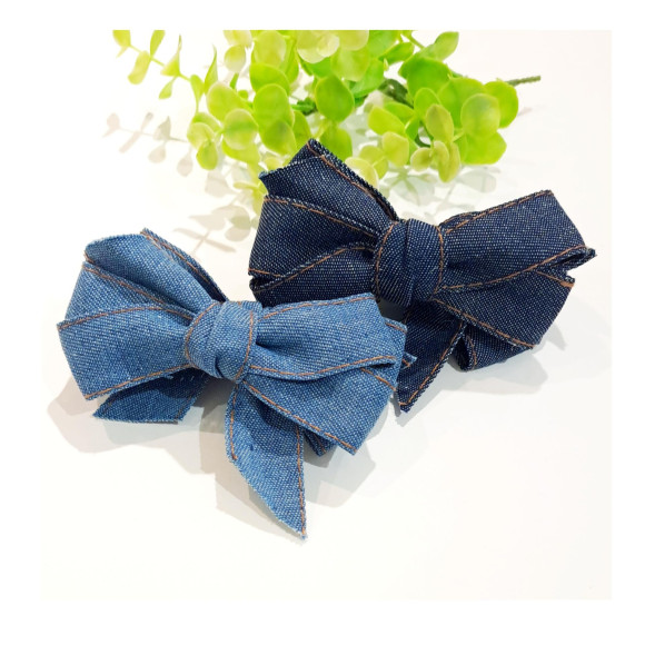 คลิปกล้วยริบบิ้นเดนิม