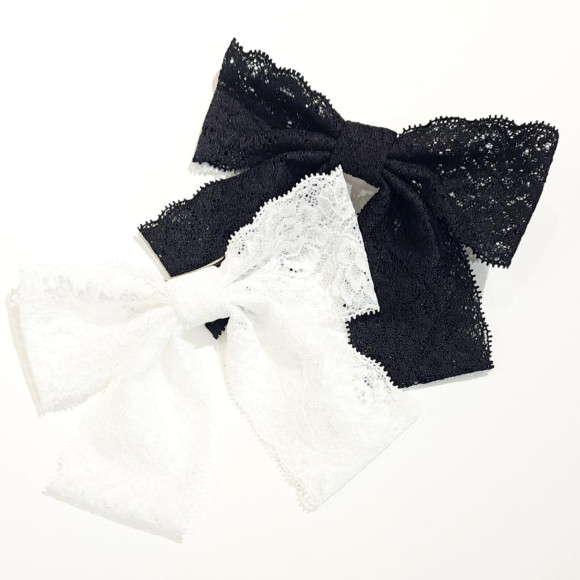 กิ๊บติดผมริบบิ้นลูกไม้