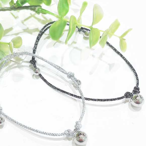 สร้อยข้อมือเชือกกลิตเตอร์