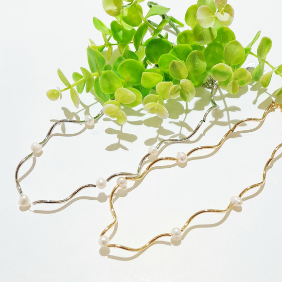 สร้อยคอคลื่น x ไข่มุกน้ำจืด