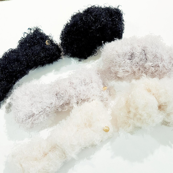 Poodle fur hair accessory