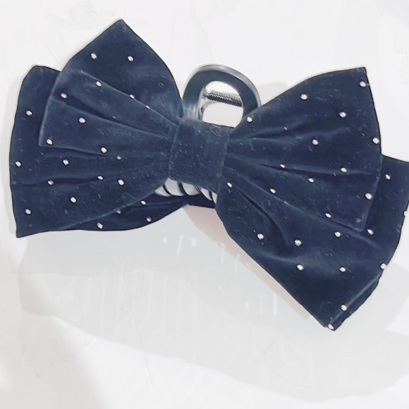 フロッキー×スタッズ　ボリュームリボンバンス