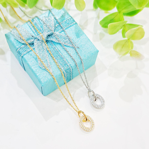 ストーンリングネックレス