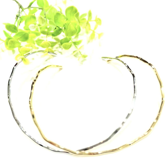 ニュアンス艶メタルネックレス