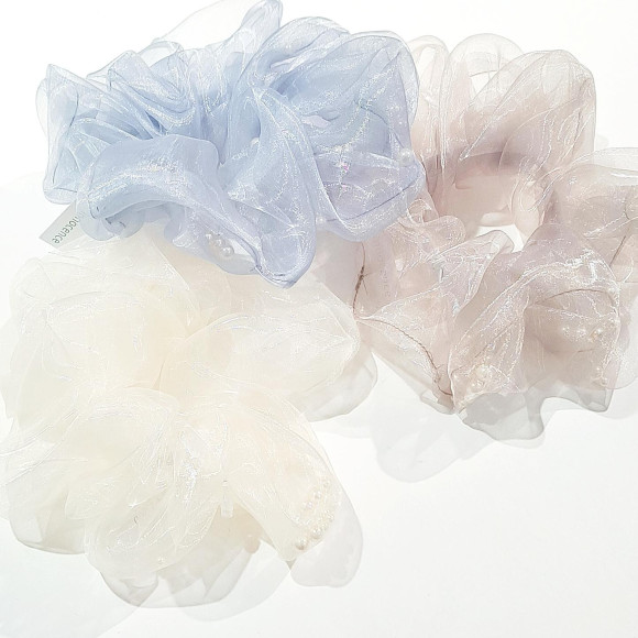 パール入りシュシュ