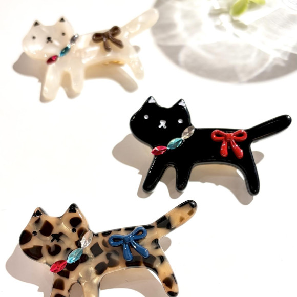 ねこヘアクリップ