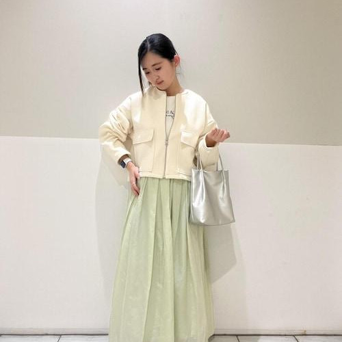 カルゼフクレジャガードブルゾン× 綿シルクボリュームカート